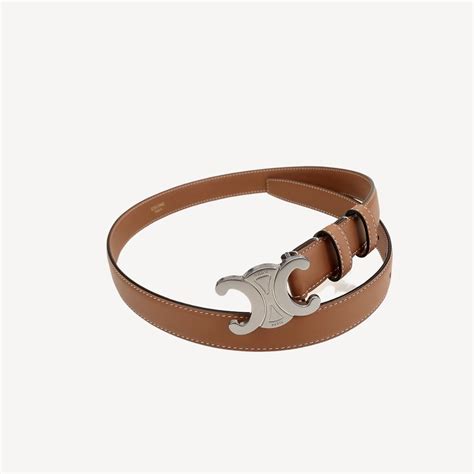 celine triomphe belt brown|celine triomphe belt price.